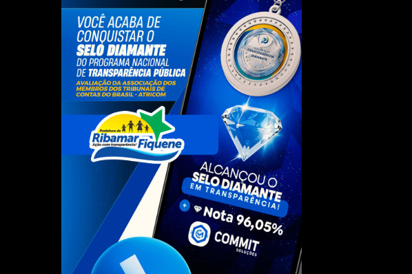 SELO DIAMANTE EM TRANSPARÊNCIA